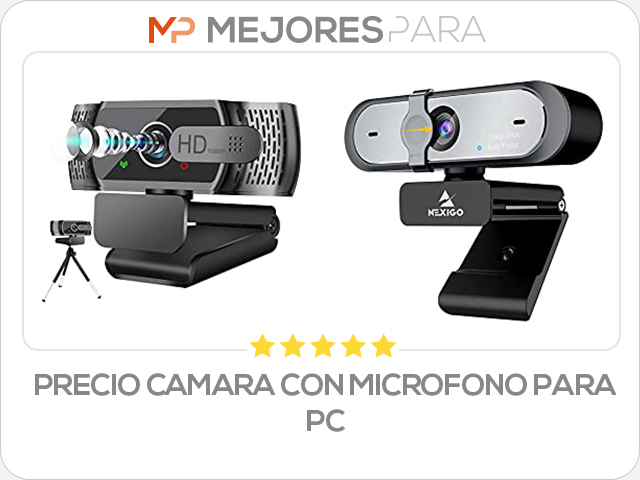 precio camara con microfono para pc