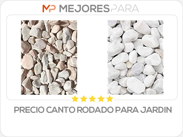 precio canto rodado para jardin