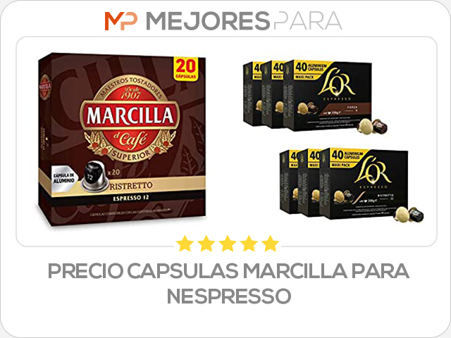 precio capsulas marcilla para nespresso