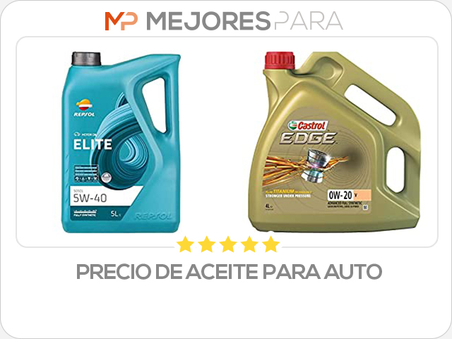 precio de aceite para auto