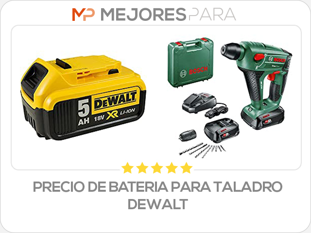 precio de bateria para taladro dewalt