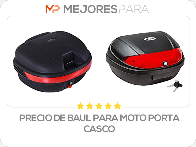 precio de baul para moto porta casco