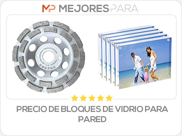 precio de bloques de vidrio para pared