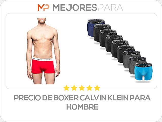 precio de boxer calvin klein para hombre