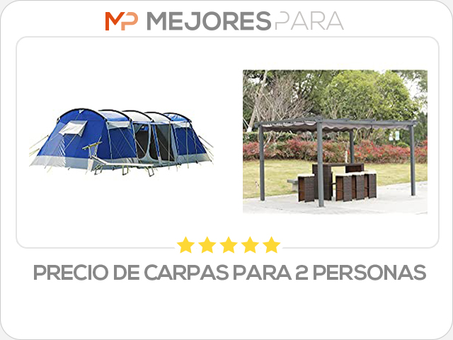 precio de carpas para 2 personas