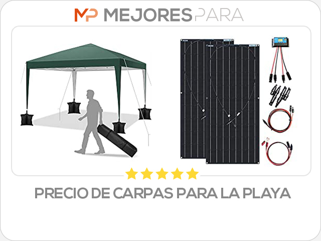 precio de carpas para la playa