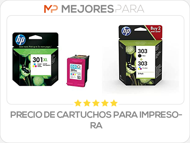 precio de cartuchos para impresora