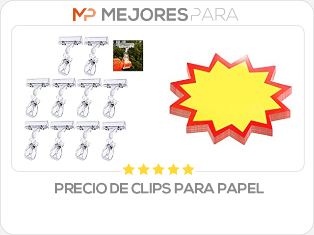 precio de clips para papel