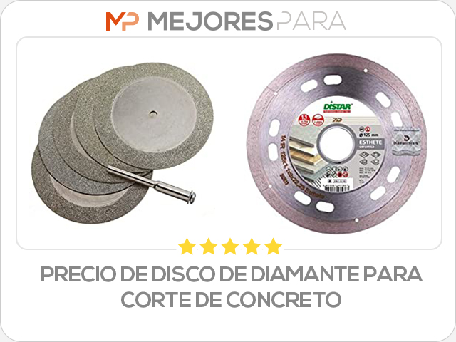 precio de disco de diamante para corte de concreto