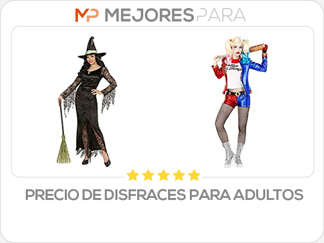 precio de disfraces para adultos