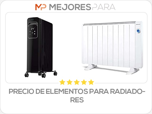 precio de elementos para radiadores