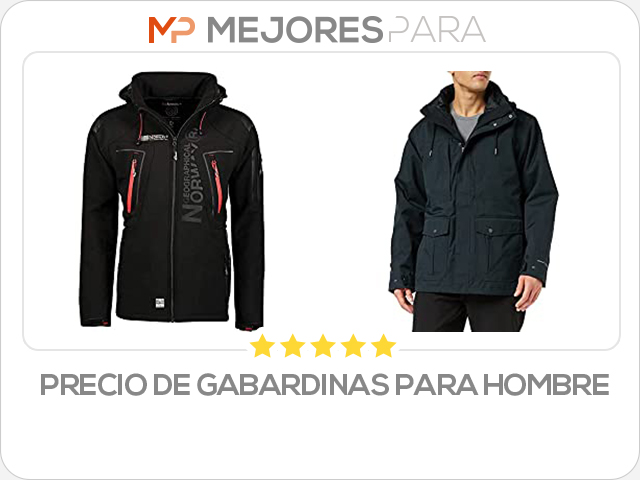 precio de gabardinas para hombre