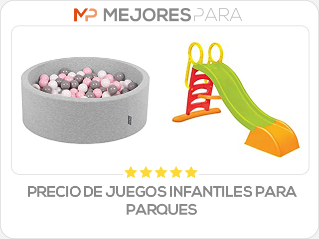 precio de juegos infantiles para parques