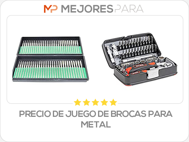 precio de juego de brocas para metal