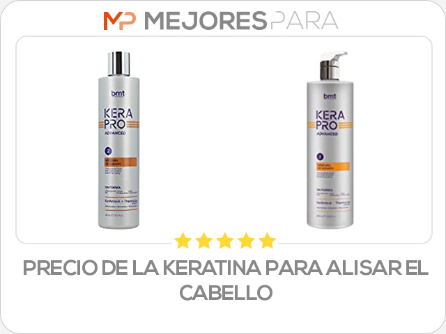 precio de la keratina para alisar el cabello