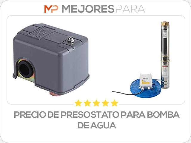 precio de presostato para bomba de agua