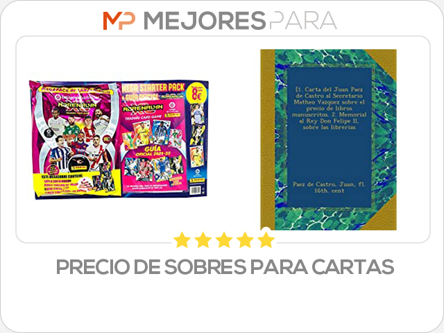 precio de sobres para cartas