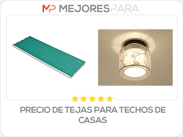 precio de tejas para techos de casas