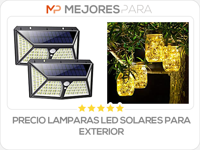 precio lamparas led solares para exterior