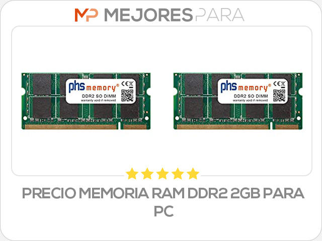 precio memoria ram ddr2 2gb para pc