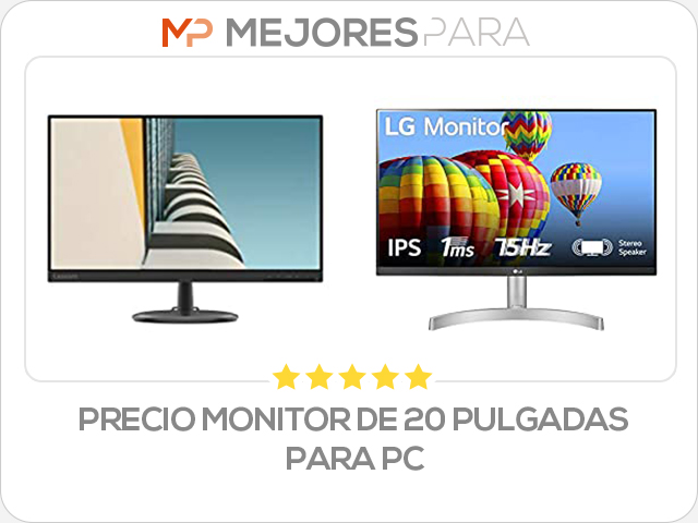 precio monitor de 20 pulgadas para pc