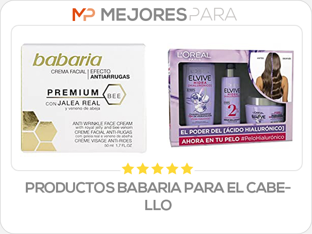productos babaria para el cabello