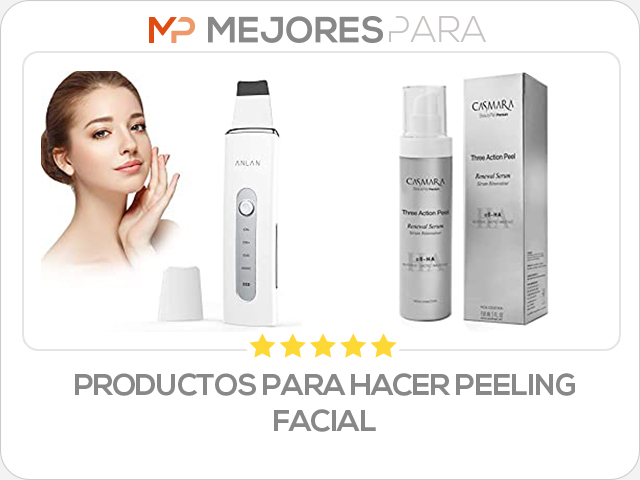 productos para hacer peeling facial