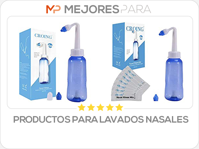 productos para lavados nasales