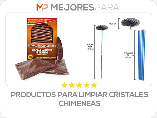 productos para limpiar cristales chimeneas