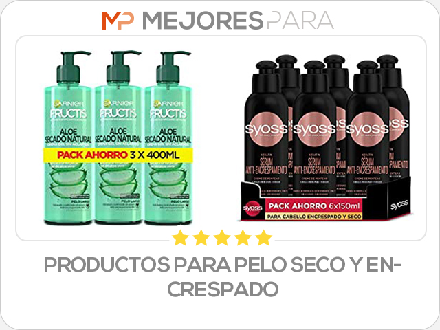 productos para pelo seco y encrespado