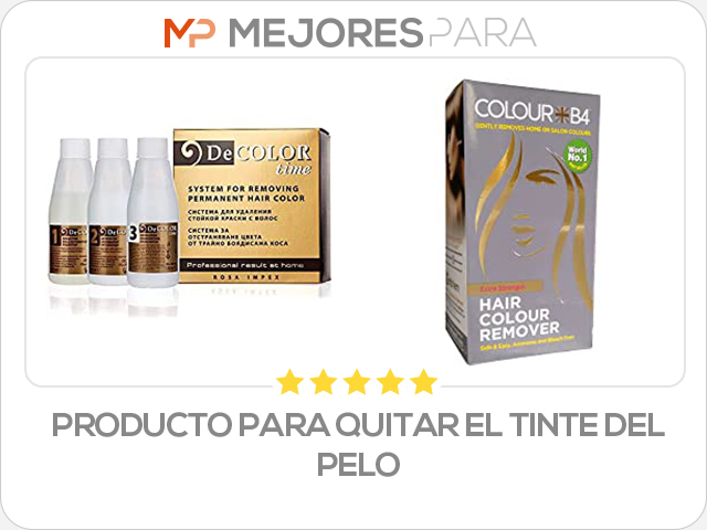 producto para quitar el tinte del pelo