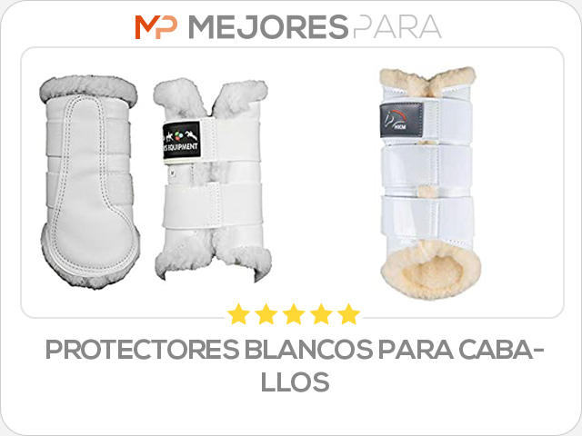 protectores blancos para caballos