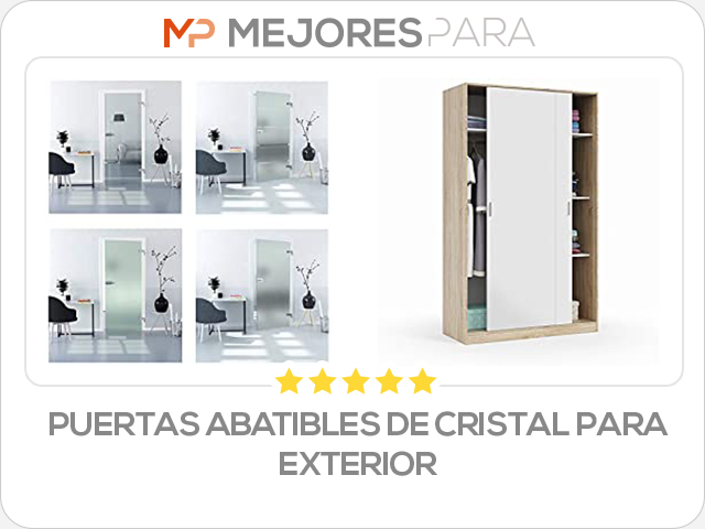 puertas abatibles de cristal para exterior