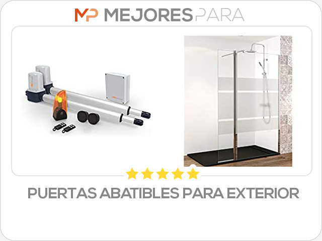 puertas abatibles para exterior