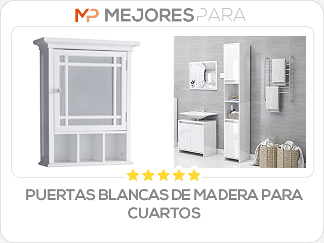 puertas blancas de madera para cuartos