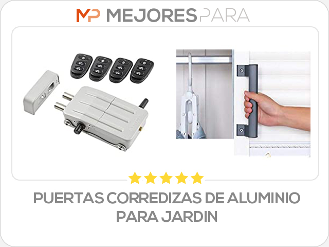 puertas corredizas de aluminio para jardin