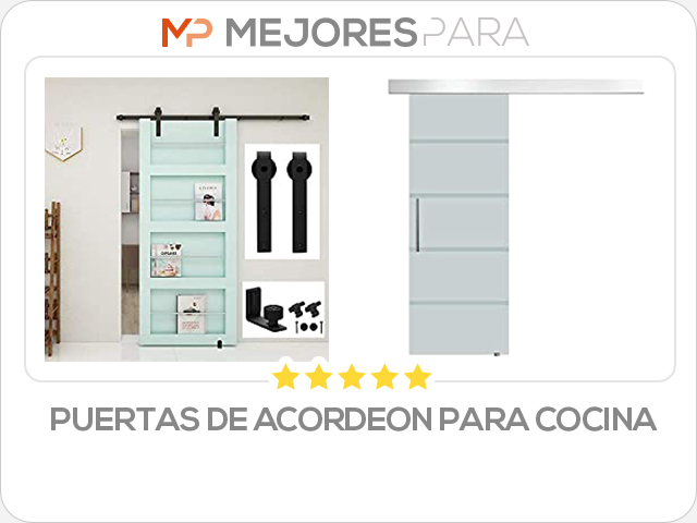 puertas de acordeon para cocina