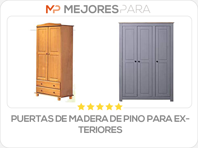 puertas de madera de pino para exteriores