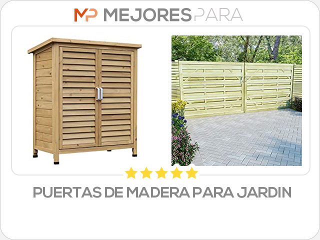 puertas de madera para jardin