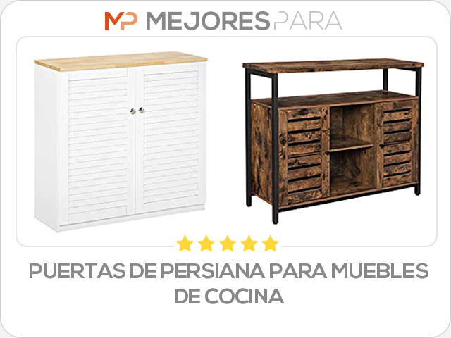 puertas de persiana para muebles de cocina