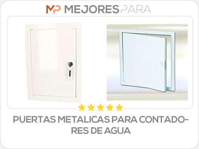 puertas metalicas para contadores de agua