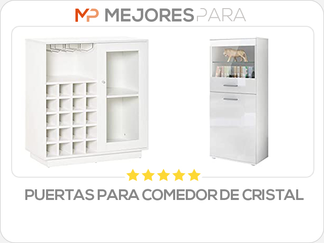 puertas para comedor de cristal