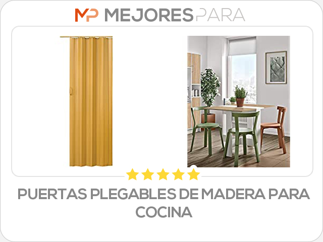 puertas plegables de madera para cocina