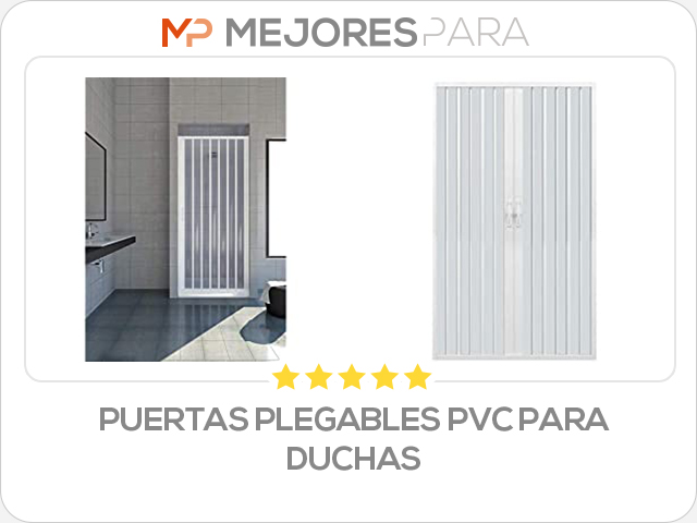 puertas plegables pvc para duchas