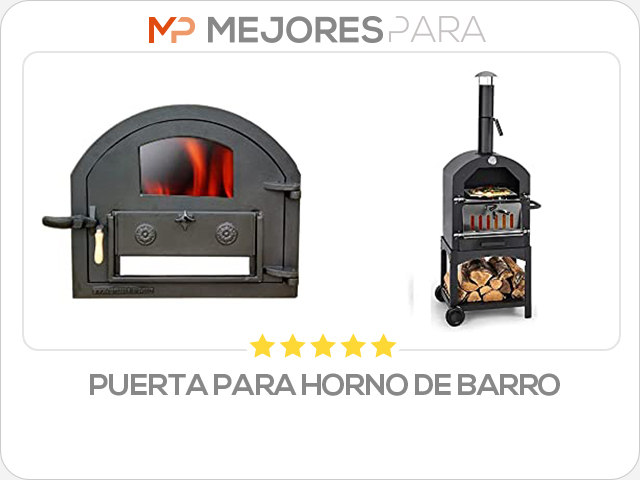 puerta para horno de barro