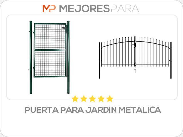 puerta para jardin metalica