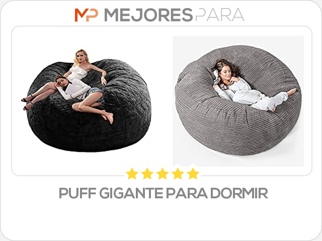 puff gigante para dormir