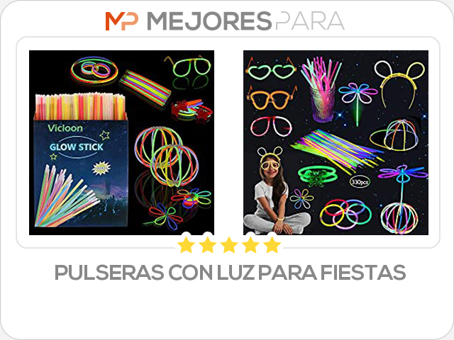 pulseras con luz para fiestas