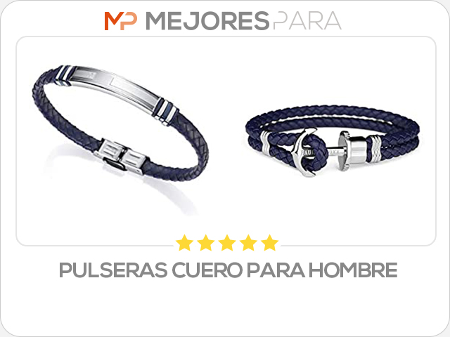 pulseras cuero para hombre