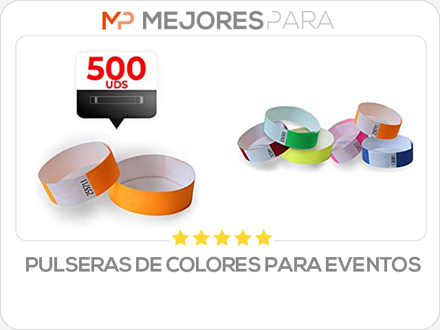 pulseras de colores para eventos